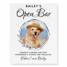 Pet Dog Wedding Open Bar Signature Drinks