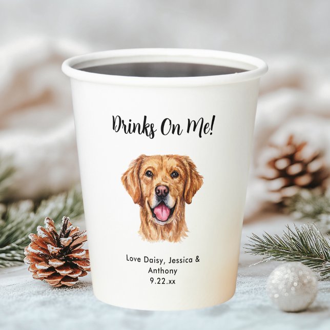Pet Dog Wedding Paper Cups (Creator Uploaded)