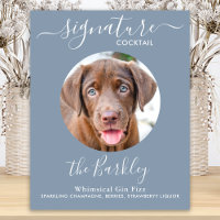 Pet Dog Wedding Signature Cocktail Navy Blue 