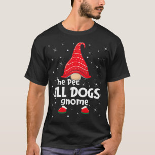 Pet Dogs Gnome Family Matching Christmas Funny Gif T-Shirt