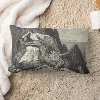 Pet Dragon and Maiden Lumbar Cushion