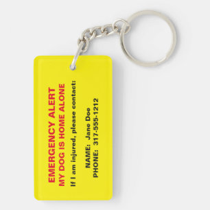 Pet Emergency Alert Keychain