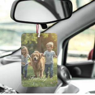 Pet Family Photo Personalise Car Air Freshener