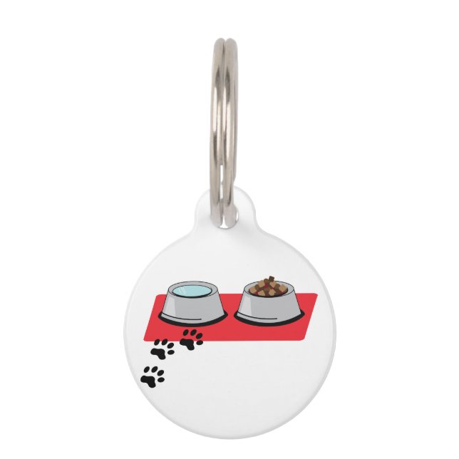 Pet Feeding Bowls Pet Tag (Front)