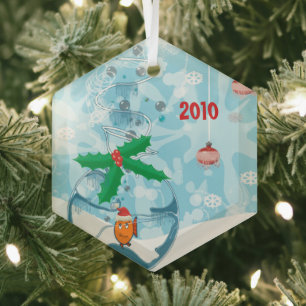 Pet Fish Christmas Couples Photo Ornament