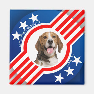 Pet for President Photo 2024 Election Personalised Magnet