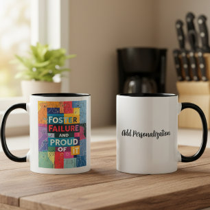 Pet Foster Fail Humour Dog Mum Two-Tone Coffee Mug