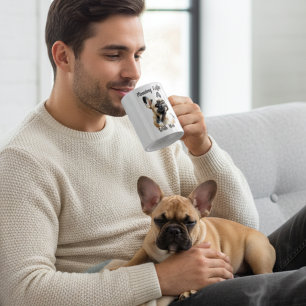 Pet French Bull Watercolor Personalise Mug