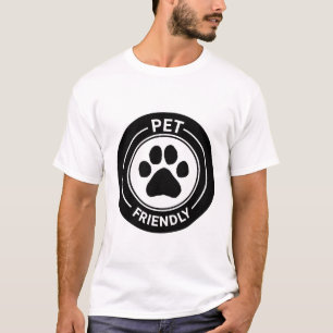 Pet Friendly Bestie Westie Drawn Paw - Black T-Shirt