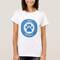 Pet Friendly Bestie Westie Drawn Paw - Blue 