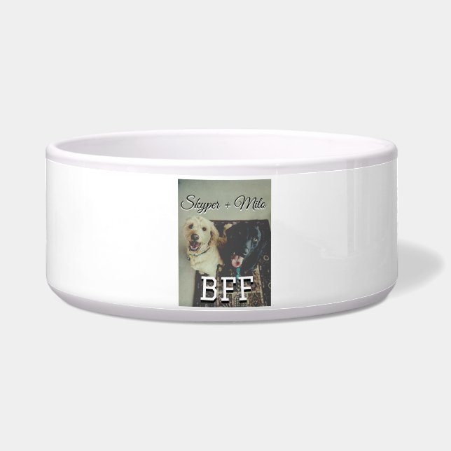 Pet friends besties add name pet photo animal love (Front)