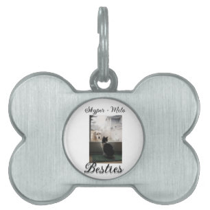 Pet friends besties add name pet photo animal love ID tag
