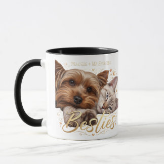 Pet Friends Dog Dad Cat Mum Mug