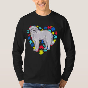 Pet Great Pyrenees Autism Awareness Month For Dog T-Shirt