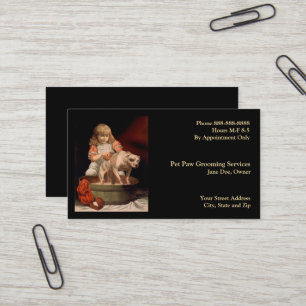 Pet Groomer Business Card