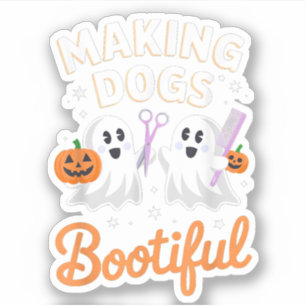 Pet Groomer Funny Halloween Making Dogs Bootiful