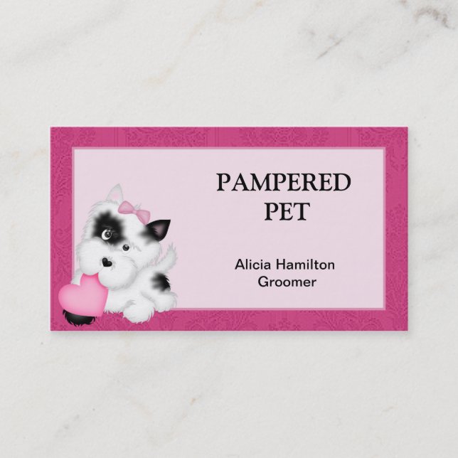 Pet Groomer/ Vet Business Card (Front)