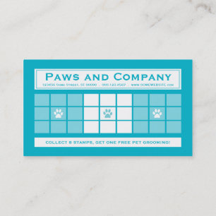 PET GROOMING 3dots Loyalty Program Card