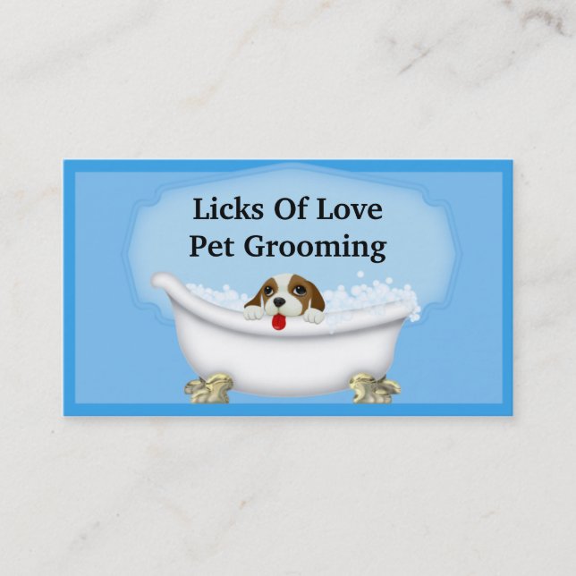 Pet Grooming Business Card (Front)