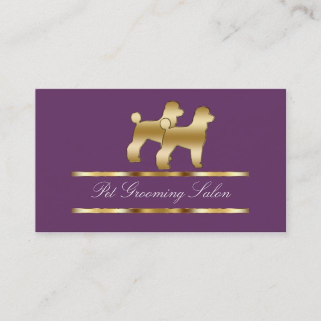 Pet Grooming Business Cards (Front)