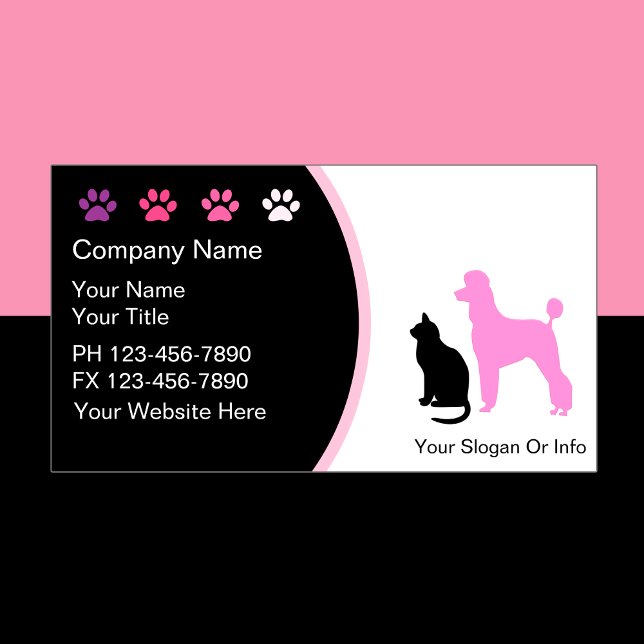 Pet Grooming Business Cards New (Creator Uploaded)