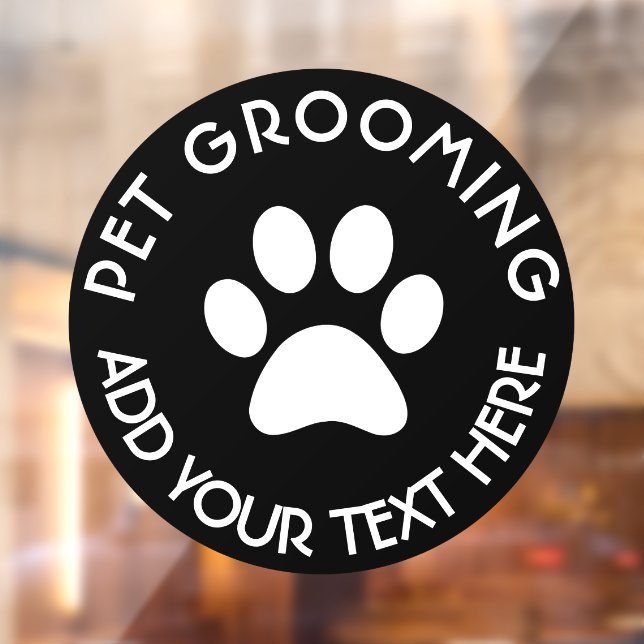 Pet Grooming , Dog Grooming Black Circle (Sheet 2)