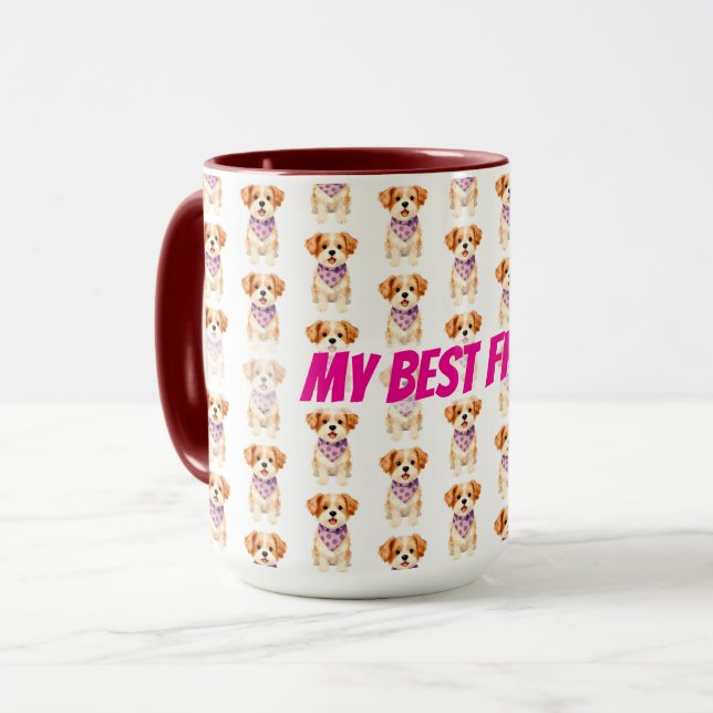 Pet Grooming Personalised Luxury Modern Collection Mug (Front Left)