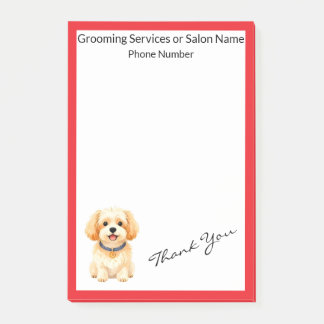 Pet Grooming Personalised Luxury Trendy Collection Post-it Notes