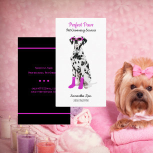 Pet Grooming Services Dogs Business Card