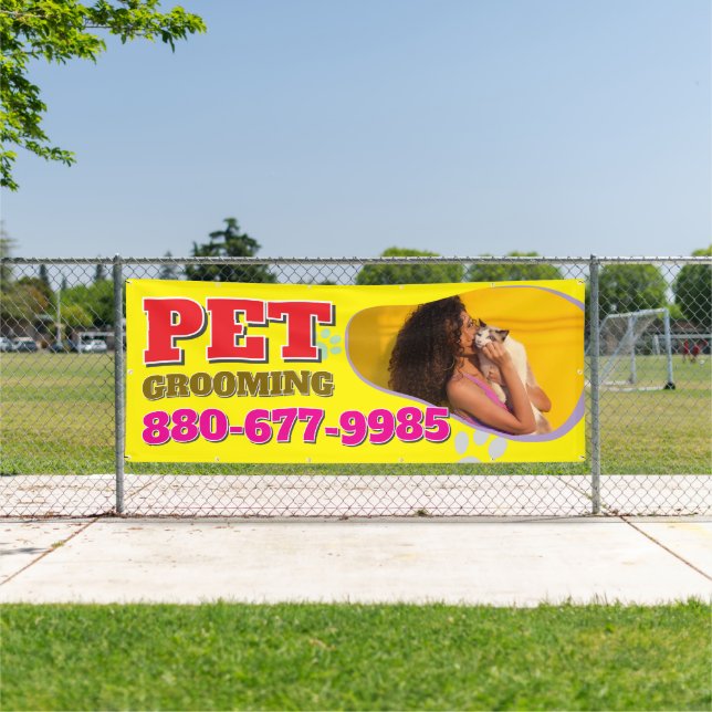 Pet Grooming Services Editable Banner (Insitu)