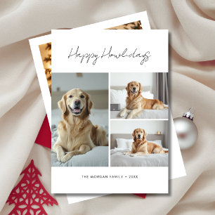 Pet Happy Howlidays Dog Christmas Greetings Photo Holiday Card