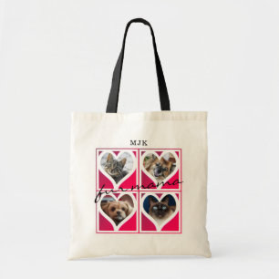 Pet Heart Photos FUR MAMA (editable title) Tote Bag