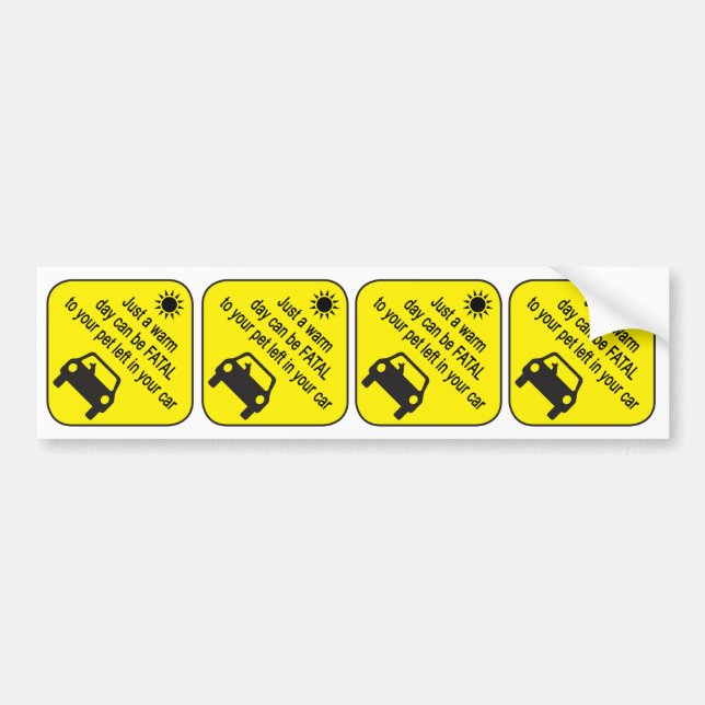 Pet Heat Warning Sticker (Front)