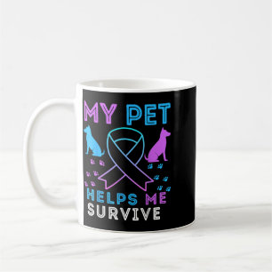 Pet Helps Survive Prevention Emotional Support Coffee Mug