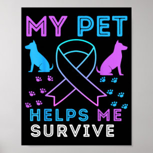 Pet Helps Survive Prevention Emotional Support Poster