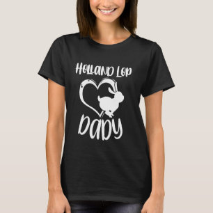 Pet Holland Lop Dady Rabbit Owner Father Men Boys T-Shirt