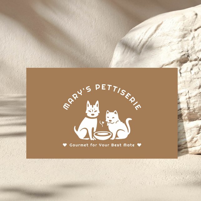 Pet Homemade Gourmet Food Bakery Business Card  (Creator Uploaded)