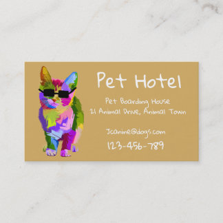 Pet Hotel boarding kennel professional Business Card