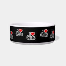 Pet I Love Cats water bowl or food Dish