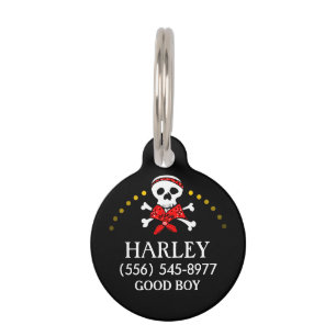 Pet ID Tag - Skull and Crossbones