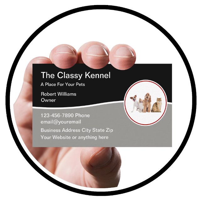Pet Kennel Modern Business Cards (Creator Uploaded)