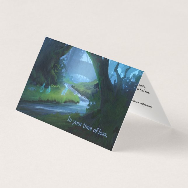 Pet  loss condolensces card (Front)