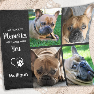 Pet Loss Dog Lover Sympathy Photo Pet Memorial Fleece Blanket