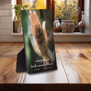 Pet Loss Dog Photo Remembrance Plaque