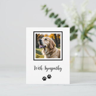 Pet Loss Dog Sympathy Holiday Card
