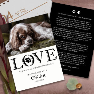 Pet Loss Pet Memorial Pet Dog Sympathy Card