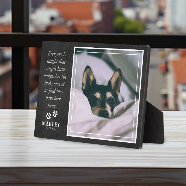 Pet Loss Pet Memorial Sweet Tribute Quote & Photo  Plaque (Creator Uploaded)