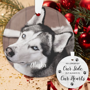 Pet Loss Quote - Custom Dog Photo - Pet Memorial Ornament