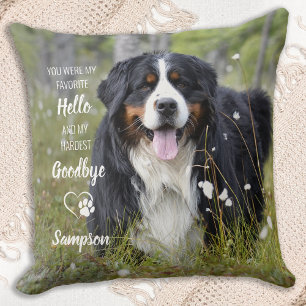 Pet Loss Remembrance Poem 2 Photo Dog Memorial Cushion
