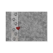 Pet Loss Sympathy Business Card